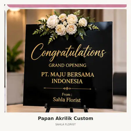 Papan Bunga Akrilik Intan Jaya